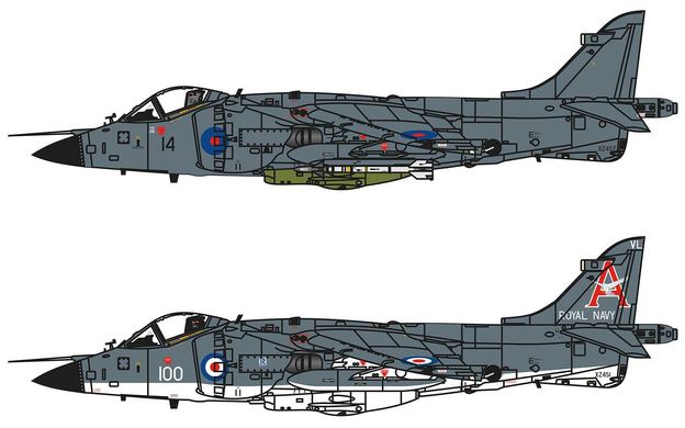 Assembled model 1/72 aircraft BAe Sea Harrier FRS.1 Airfix A04051