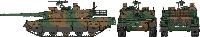 Сборная модель 1/35 танк Тип 10 Сухопутных Сил самообороны Японии Tamiya 35329