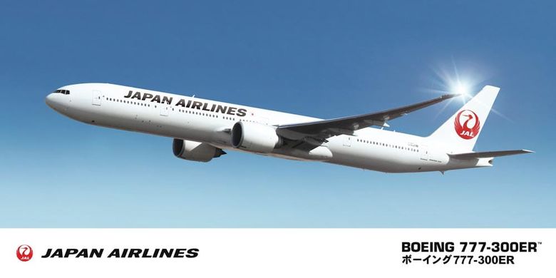 Збірна модель 1/200 літак Boeing 777-300ER Japan Airlines JAL Hasegawa 10719