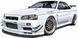 1:24 Scale Model Kit: Nissan Mine's BNR34 Skyline GT-R '02 (Aoshima 05986)