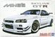 1:24 Scale Model Kit: Nissan Mine's BNR34 Skyline GT-R '02 (Aoshima 05986)