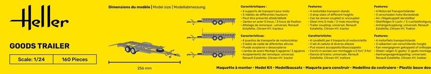 Сборная модель 1/24 прицепа Heller 80778