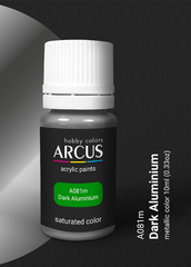 Акрилова фарба Dark Aluminium (Темний, Металлик) ARCUS A081