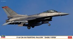 Сборная модель 1/48 многоцелевой самолет F-16 CM-50 Fighting Falcon Dark Viper Hasegawa 07522