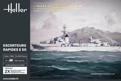 Assembled model 1/400 ship Escorteurs Rapides E 50 Heller 87093