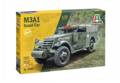 Assembly model 1/72 armored car M3A1 Scout Car Italeri 7063