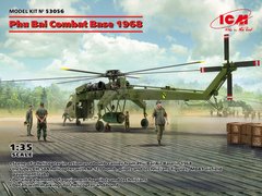 Collected model 1/35 base Fubai 1968 (Sikorsky CH-54A with M-121 bomb, pilots and technicians) ICM 53