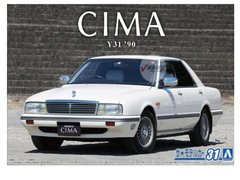 Збірна модель 1/24 автомобіль Nissan Y31 Cima Type II Limited '90 Aoshima 06439