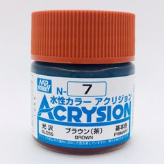 Acrylic paint Acrysion (N) Brown Mr.Hobby N007