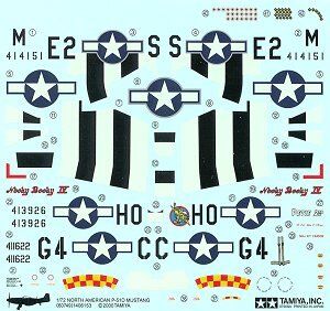 Збірна модель 1/72 винищувач North American P-51D Mustang Tamiya 60749
