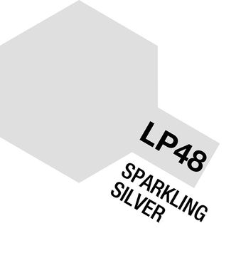Нітро фарба LP48 Ігристе срібло (Sparkling Silver), 10 мл. Tamiya 82148