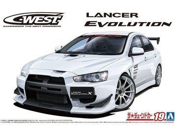 Збірна модель 1:24 автомобіль C-West CZ4A Lancer Evolution X '07 Mitsubishi Aoshima 05897