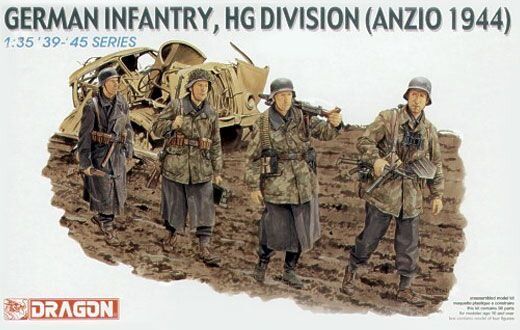 Набор 1/35 немецкая пехота, дивизия HJ Анцио, 1944 г. Dragon 6158