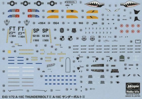 Сборная модель 1:72 самолета A-10C Thunderbolt II Hasegawa 01573