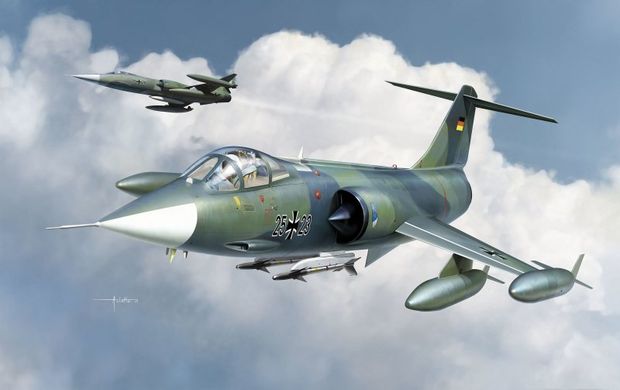 Сборная модель 1/48 самолет F-104G Luftwaffe Starfighter Kinetic 48083