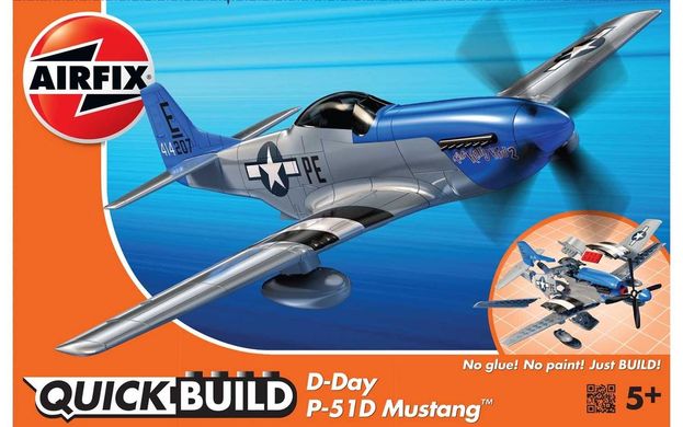 Сборная модель конструктор Quickbuild-Day Mustang Airfix J6046