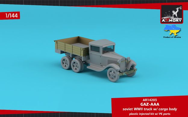 Assembled model 1/144 truck GAZ-AAA Armory AR14203