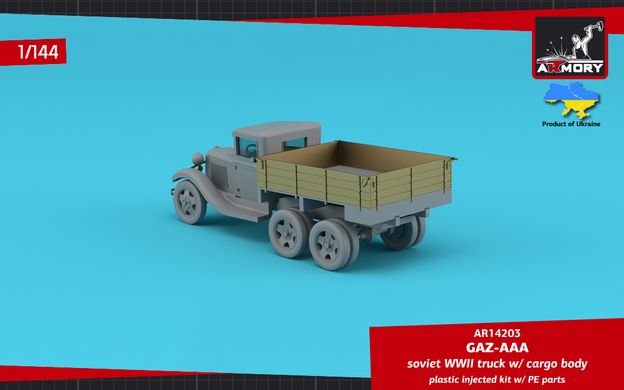 Assembled model 1/144 truck GAZ-AAA Armory AR14203