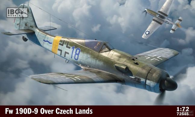 Збірна модель 1/72 літак Focke-Wulf Fw 190D-9 Over Czech Lands IBG Models 72545