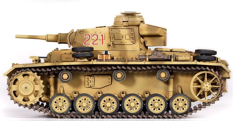 Собирательная модель 1/35 танк GERMAN PANZER III Ausf. J "North Africa" ​​Academy 13531