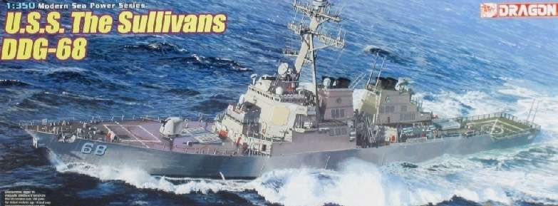 1/350 model USS The Sullivans DDG-68 Dragon D1033 Guided Missile Destroyer