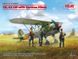 Assembled model 1/32 aircraft CR. 42 LW with German pilots ICM 32022