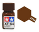 Эмалевая краска XF-64 Red Brown flat (Красно-коричневый матовый), 10 ml. Tamiya 80364