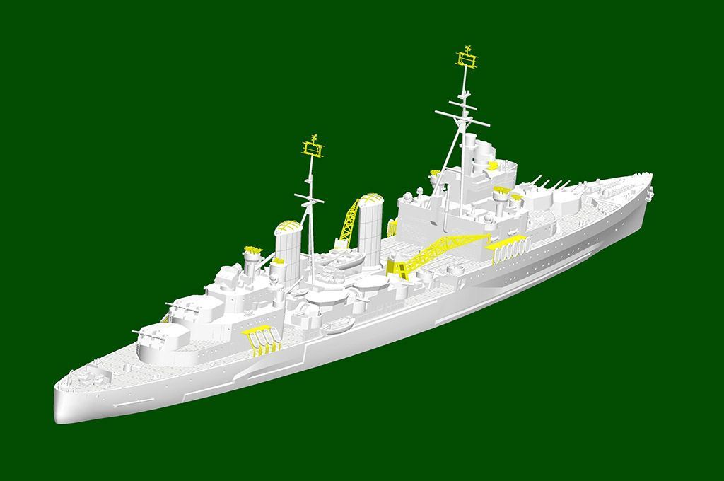 Maquette De Bateau Belfast 1942 Trumpeter à L'échelle 1/700 - Kit De Construction Neuf TR06701