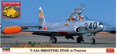 Збірна модель літак 1/72 T-33A Shooting Star w/Tractor Hasegawa 02363