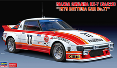 Збірна модель автомобіль 1/24 Mazda Savanna RX-7 (SA22C) "1977 Daytona Car No.77"Hasegawa 20587