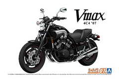Сборная модель 1/12 мотоцикла Yamaha 4C4 Vmax '07 Aoshima 06230