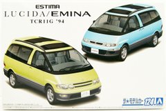 Сборная модель 1/24 автомобиля Toyota TCR11G Estima Lucida/Emina `94 Aoshima 06135