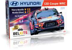 Збірна модель 1/24 автомобіль Hyundai i20 Coupe WRC Tour de Corse 2019 winner Belkits BEL-014