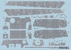 1/35 decal with zimmerite effect for Royal Tiger Sd.Kfz.182 Meng SPS-039, In stock