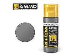 Акриловая краска ATOM Neutral Gray Ammo Mig 20145