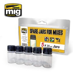 Spare large mix cans (5 cans of 35ml) Ammo Mig 8033
