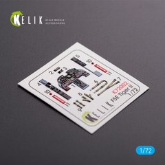 F-5E Tiger II Early Series Interior 3D Decals for Dream Model Kit (1/72) Kelik K72002, In stock