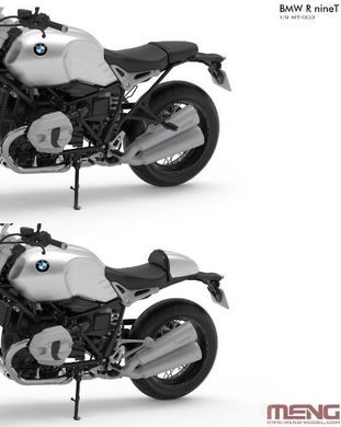 Сборная модель 1/9 мотоцикла MT003 BMW R nineT Meng Model MT-003
