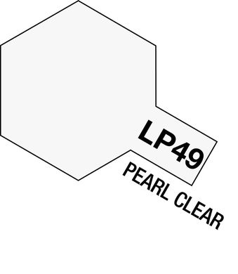 Нитро-краска LP49 Перламутровый прозрачный лак (Pearl Clear), 10 мл. Tamiya 82149
