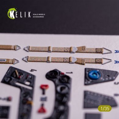 3D наклейки 1:35 на FW-190A-8 для інтер'єру набору Border Models Kelik K35042