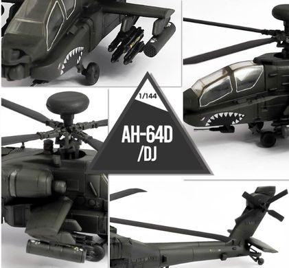 Assembled model 1/144 helicopter AH-64D/DJ Apache Academy 12625
