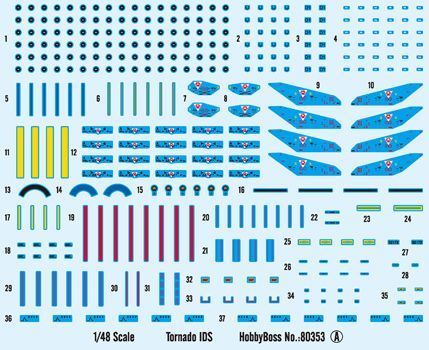 Assembled model 1:48 TORNADO IDS aircraft Hobby Boss 80353