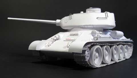 Модель Т-34-85 своими руками из бумаги