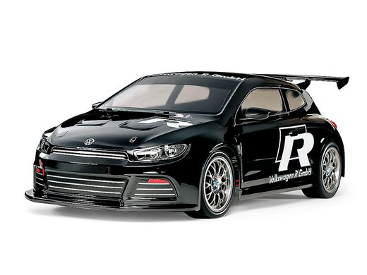Tamiya 47452 - 1/10 Volkswagen Scirocco GT (Black Painted Body) (TT-01E Chassis)