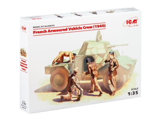 Figures 1/35 French Armored Car Crew (1940) (4 figures) ICM 35615