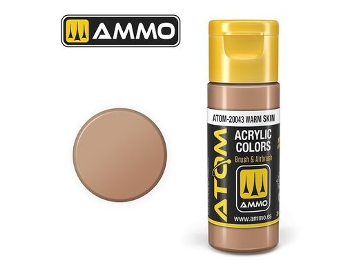 Акрилова фарба ATOM Warm Skin Ammo Mig 20043