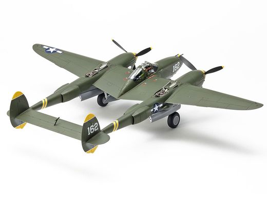Сборная модель 1/48 американский истребитель Lockheed P-38H Lightning Tamiya 25199