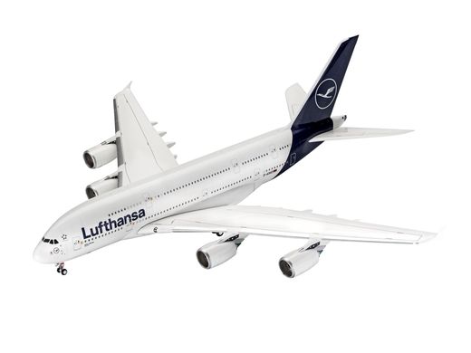 Сборная модель 1/144 самолет Airbus A380-800 Lufthansa New Livery Revell 03872