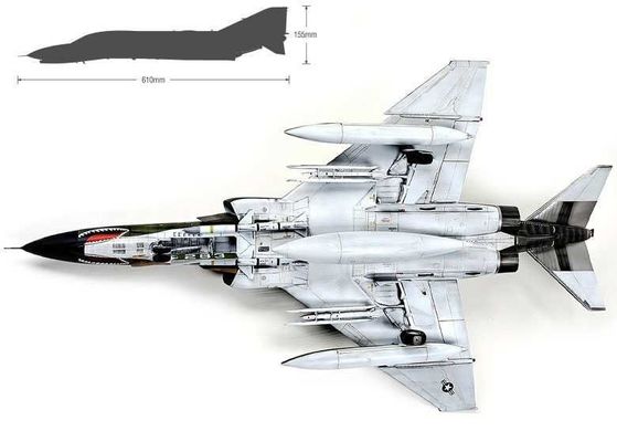 Сборная модель 1/32 истребителя USAF F-4E Vietnam War Academy 12133