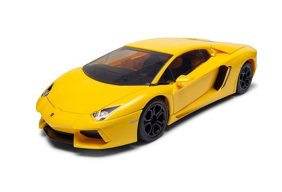 Prefab model designer car QUICKBUILD Lamborghini Aventador - Yellow Airfix J6026
